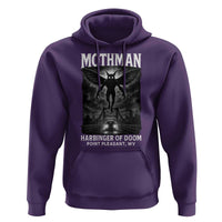 Mothman Hoodie Horror Poster Halloween Harbinger of Doom Cryptid Creature - Wonder Print Shop