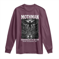 Mothman Long Sleeve Shirt Horror Poster Halloween Harbinger of Doom Cryptid Creature - Wonder Print Shop