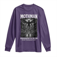 Mothman Long Sleeve Shirt Horror Poster Halloween Harbinger of Doom Cryptid Creature - Wonder Print Shop