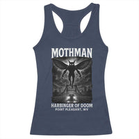 Mothman Racerback Tank Top Horror Poster Halloween Harbinger of Doom Cryptid Creature - Wonder Print Shop