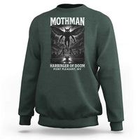 Mothman Sweatshirt Horror Poster Halloween Harbinger of Doom Cryptid Creature - Wonder Print Shop