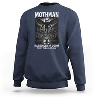 Mothman Sweatshirt Horror Poster Halloween Harbinger of Doom Cryptid Creature - Wonder Print Shop