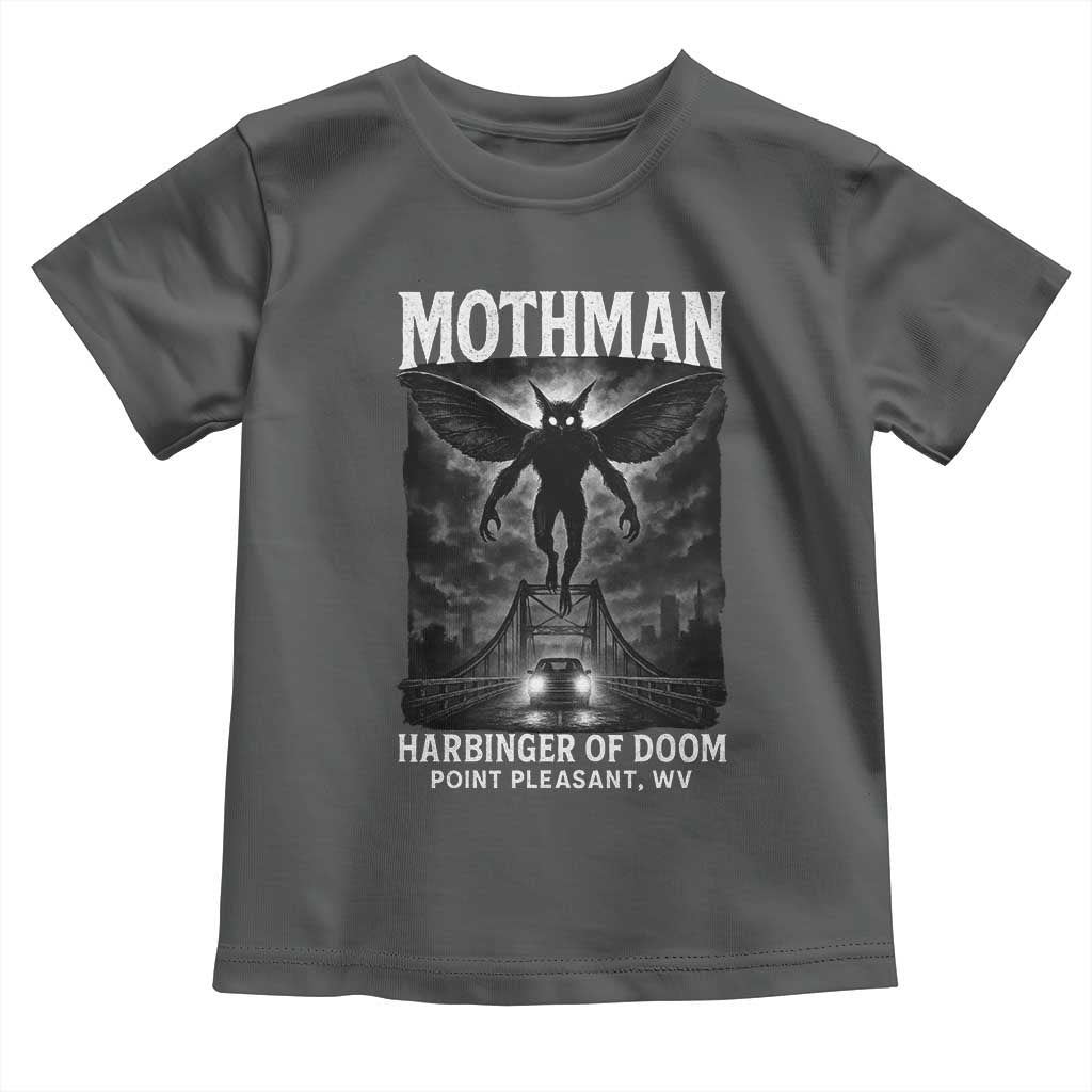 Mothman Toddler T Shirt Horror Poster Halloween Harbinger of Doom Cryptid Creature - Wonder Print Shop