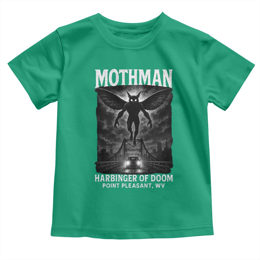 Mothman Toddler T Shirt Horror Poster Halloween Harbinger of Doom Cryptid Creature - Wonder Print Shop