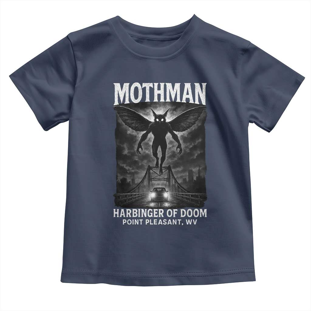 Mothman Toddler T Shirt Horror Poster Halloween Harbinger of Doom Cryptid Creature - Wonder Print Shop