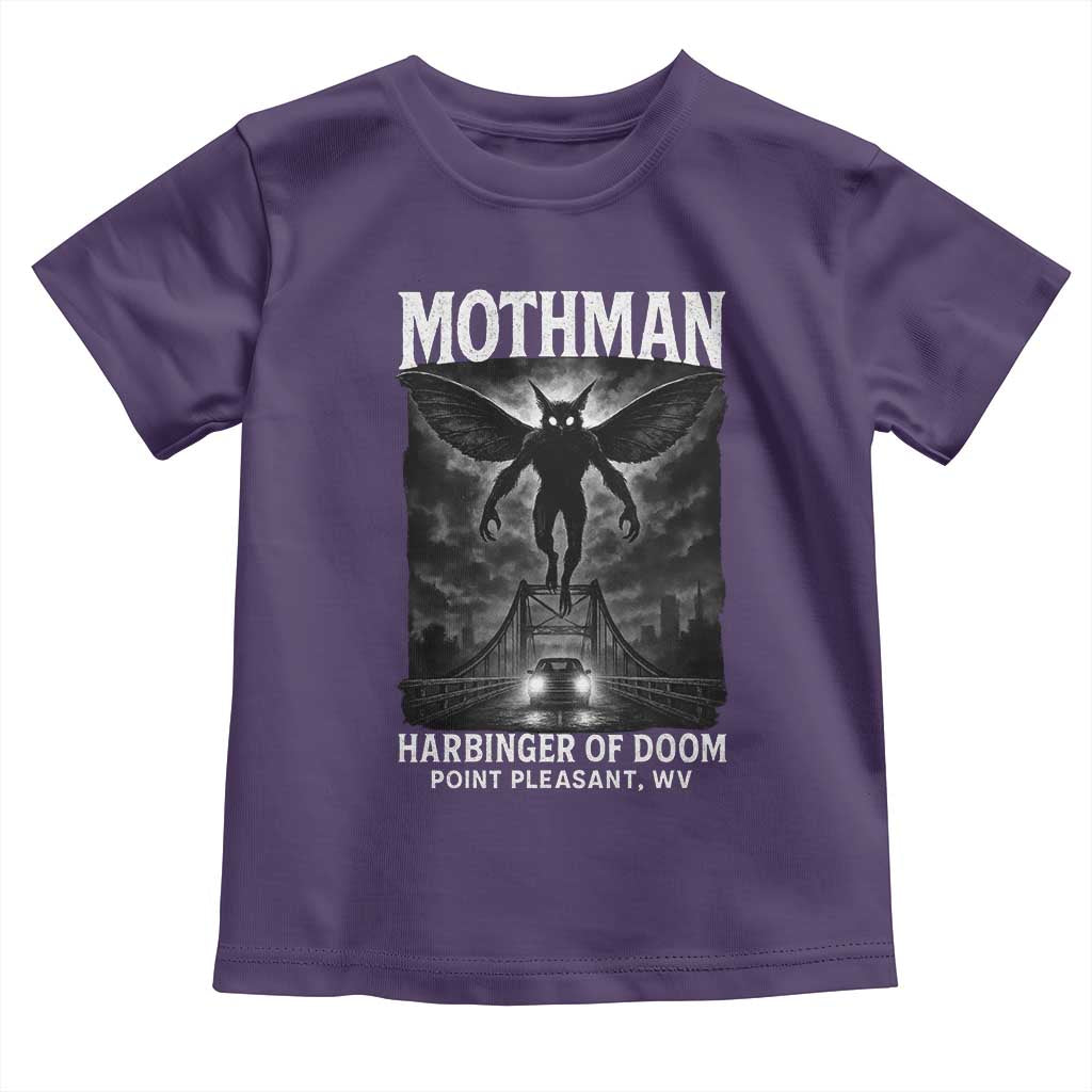 Mothman Toddler T Shirt Horror Poster Halloween Harbinger of Doom Cryptid Creature - Wonder Print Shop