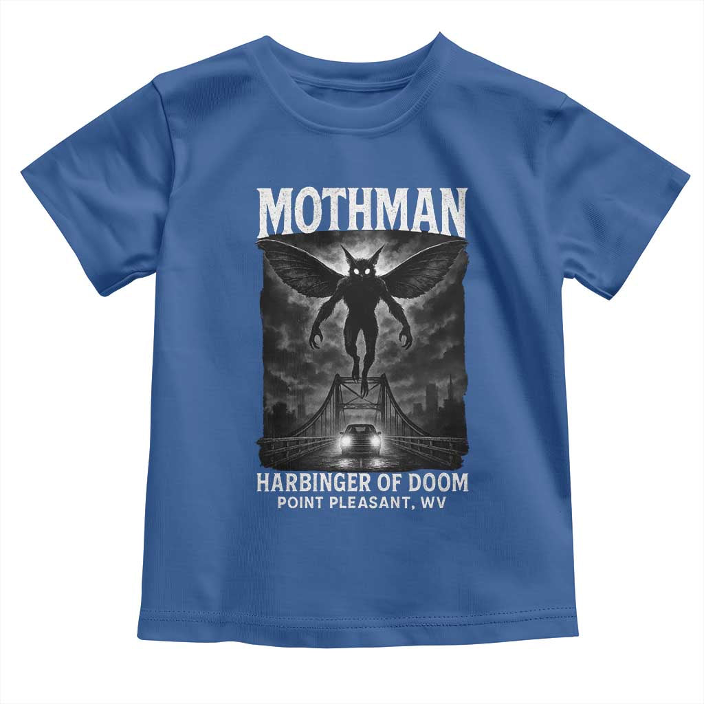 Mothman Toddler T Shirt Horror Poster Halloween Harbinger of Doom Cryptid Creature - Wonder Print Shop
