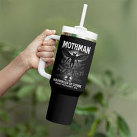 Mothman Tumbler With Handle Horror Poster Halloween Harbinger of Doom Cryptid Creature - Wonder Print Shop