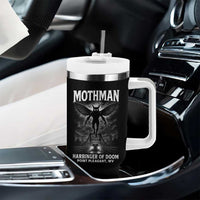 Mothman Tumbler With Handle Horror Poster Halloween Harbinger of Doom Cryptid Creature - Wonder Print Shop