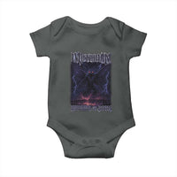 Mothman Baby Onesie Black Bridge Folk Horror Cryptid Fan