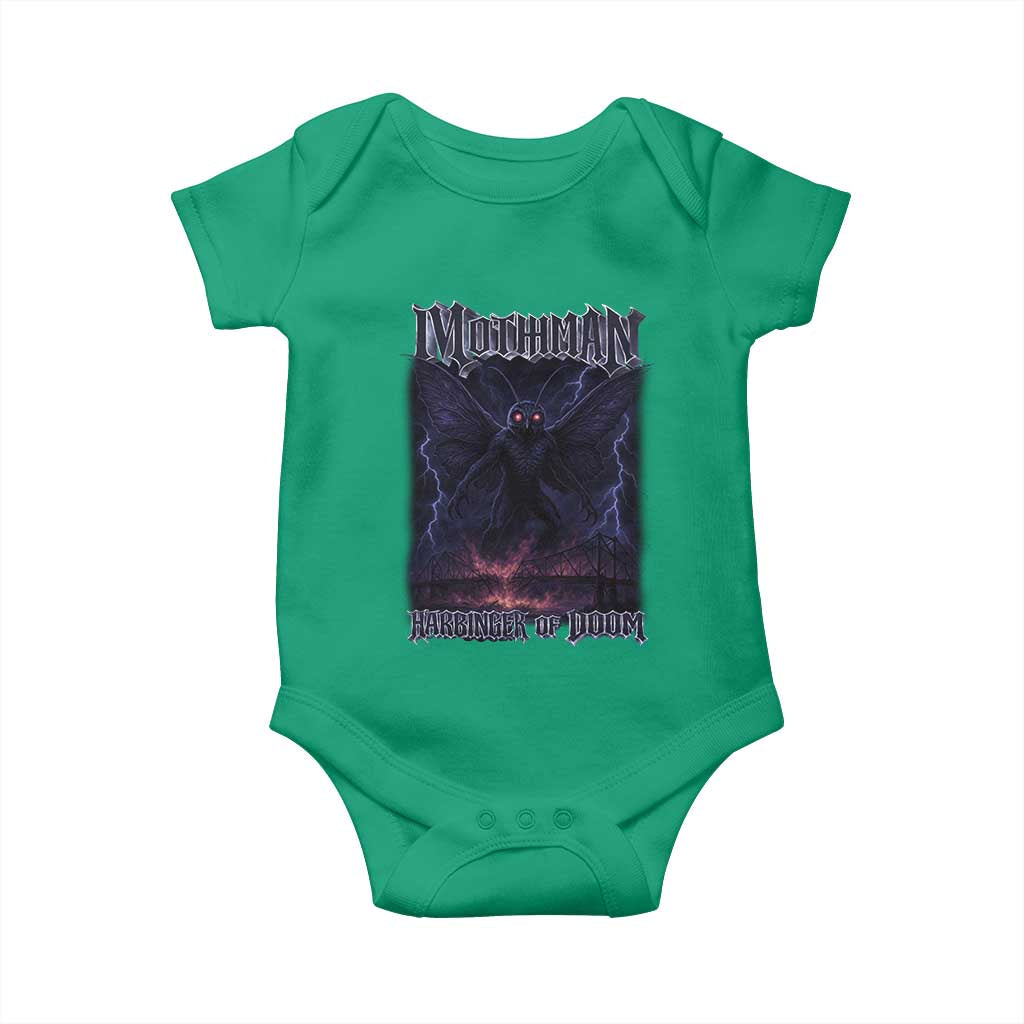 Mothman Baby Onesie Black Bridge Folk Horror Cryptid Fan