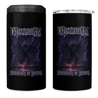 Mothman 4 in 1 Can Cooler Tumbler Black Bridge Folk Horror Cryptid Fan