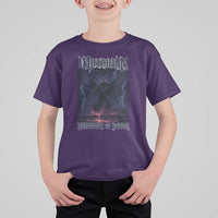 Mothman T Shirt For Kid Black Bridge Folk Horror Cryptid Fan