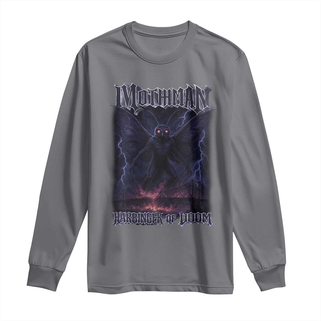 Mothman Long Sleeve Shirt Black Bridge Folk Horror Cryptid Fan