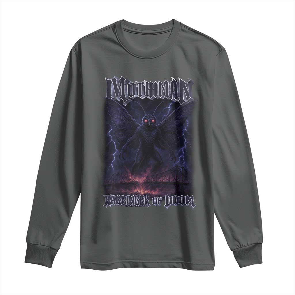 Mothman Long Sleeve Shirt Black Bridge Folk Horror Cryptid Fan