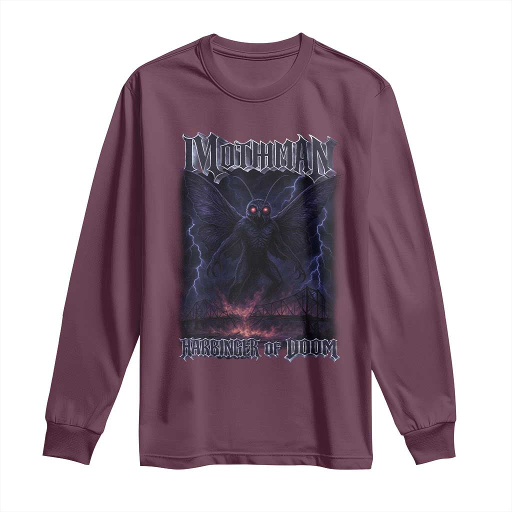 Mothman Long Sleeve Shirt Black Bridge Folk Horror Cryptid Fan