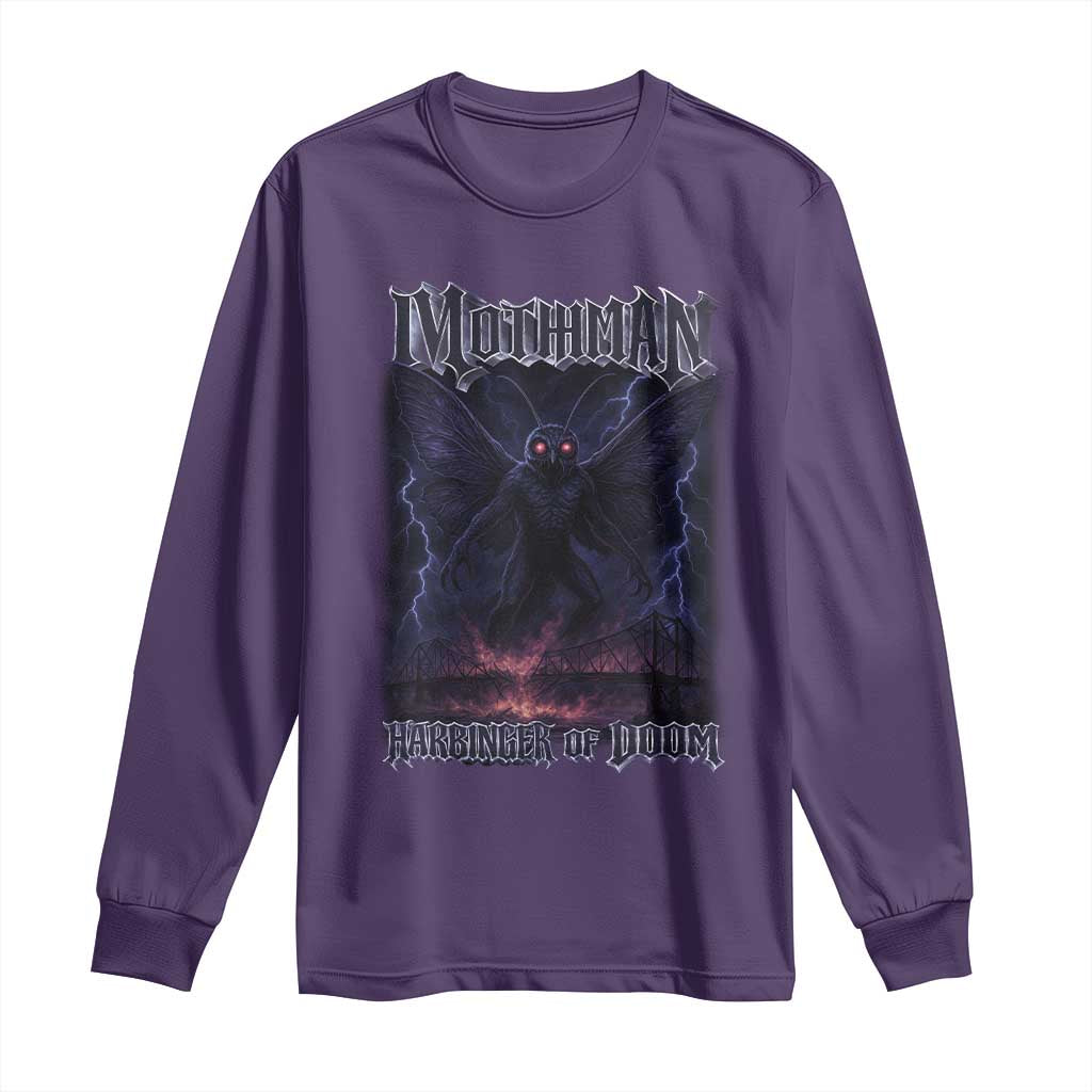 Mothman Long Sleeve Shirt Black Bridge Folk Horror Cryptid Fan