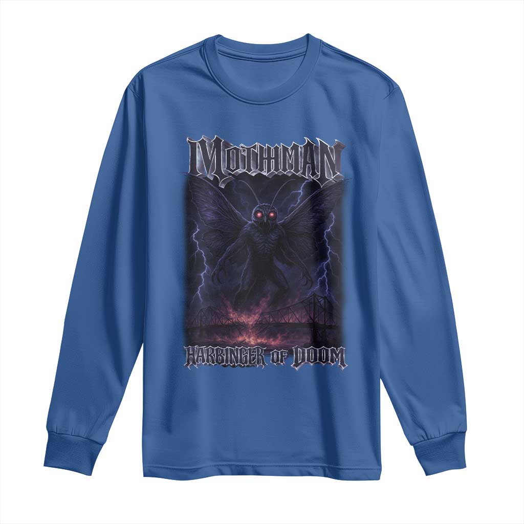 Mothman Long Sleeve Shirt Black Bridge Folk Horror Cryptid Fan