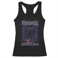 Mothman Racerback Tank Top Black Bridge Folk Horror Cryptid Fan