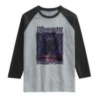 Mothman Raglan Shirt Black Bridge Folk Horror Cryptid Fan
