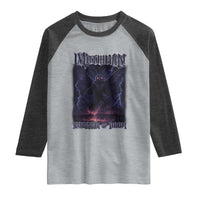 Mothman Raglan Shirt Black Bridge Folk Horror Cryptid Fan