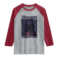 Mothman Raglan Shirt Black Bridge Folk Horror Cryptid Fan