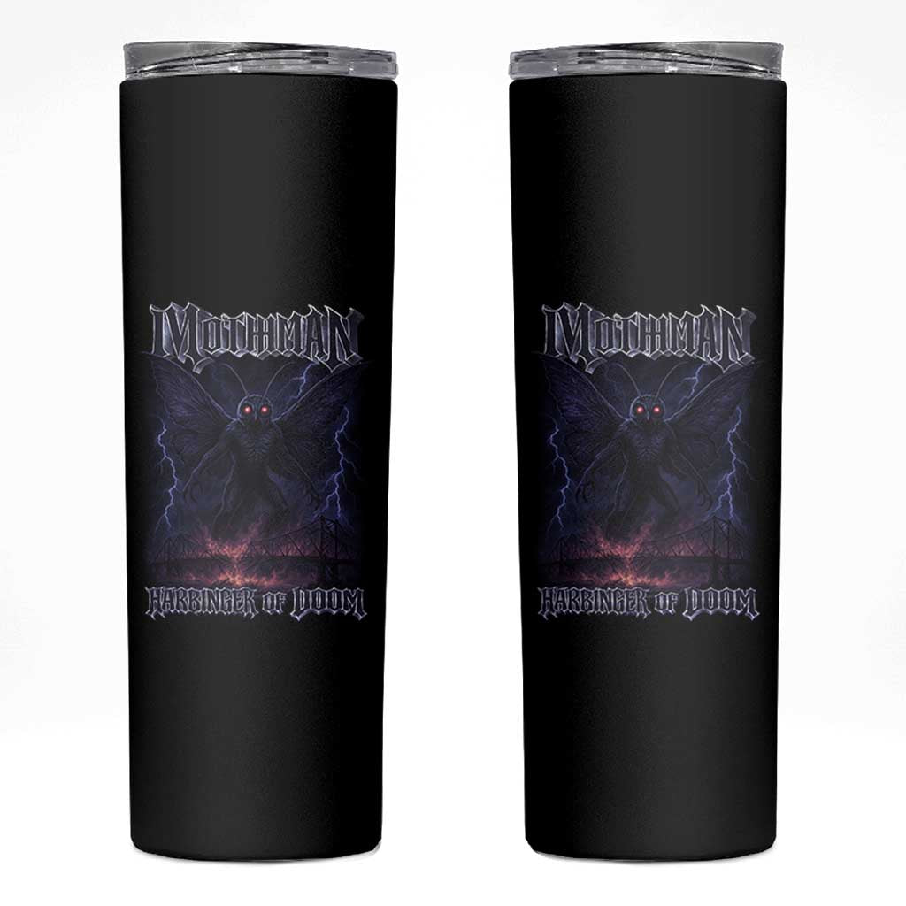 Mothman Skinny Tumbler Black Bridge Folk Horror Cryptid Fan