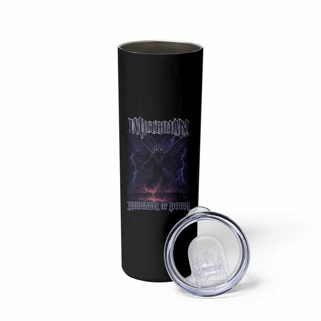 Mothman Skinny Tumbler Black Bridge Folk Horror Cryptid Fan