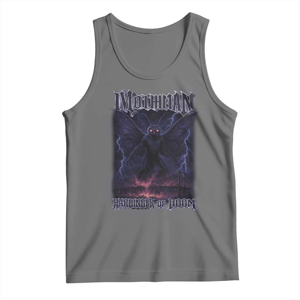 Mothman Tank Top Black Bridge Folk Horror Cryptid Fan