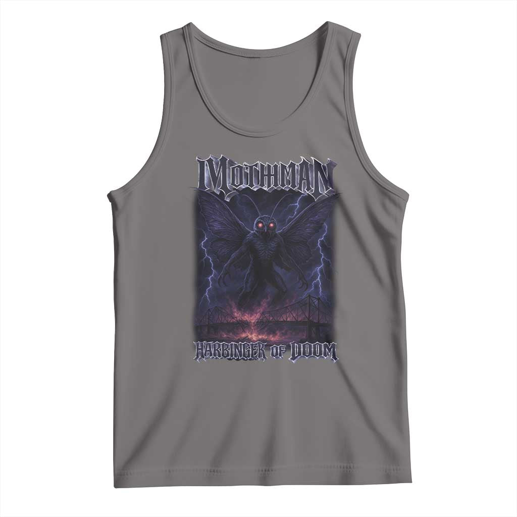 Mothman Tank Top Black Bridge Folk Horror Cryptid Fan