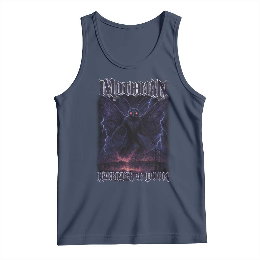 Mothman Tank Top Black Bridge Folk Horror Cryptid Fan