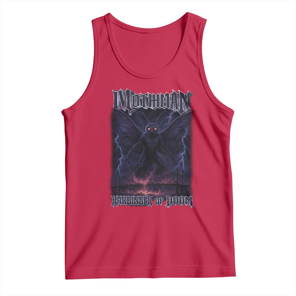 Mothman Tank Top Black Bridge Folk Horror Cryptid Fan