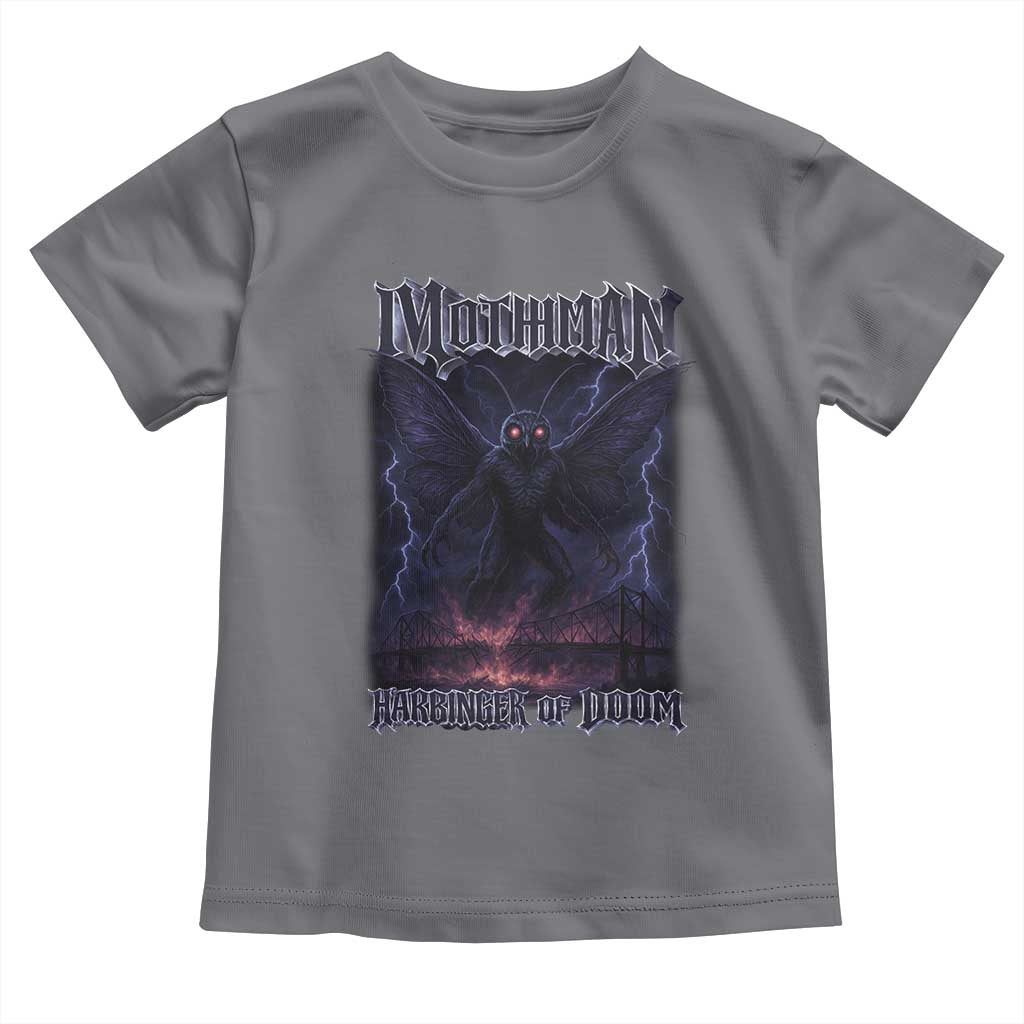 Mothman Toddler T Shirt Black Bridge Folk Horror Cryptid Fan