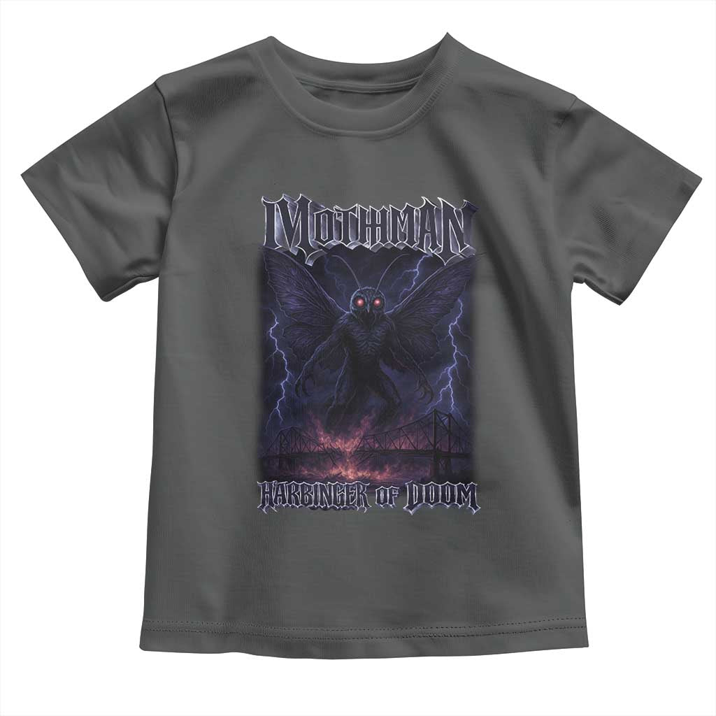 Mothman Toddler T Shirt Black Bridge Folk Horror Cryptid Fan