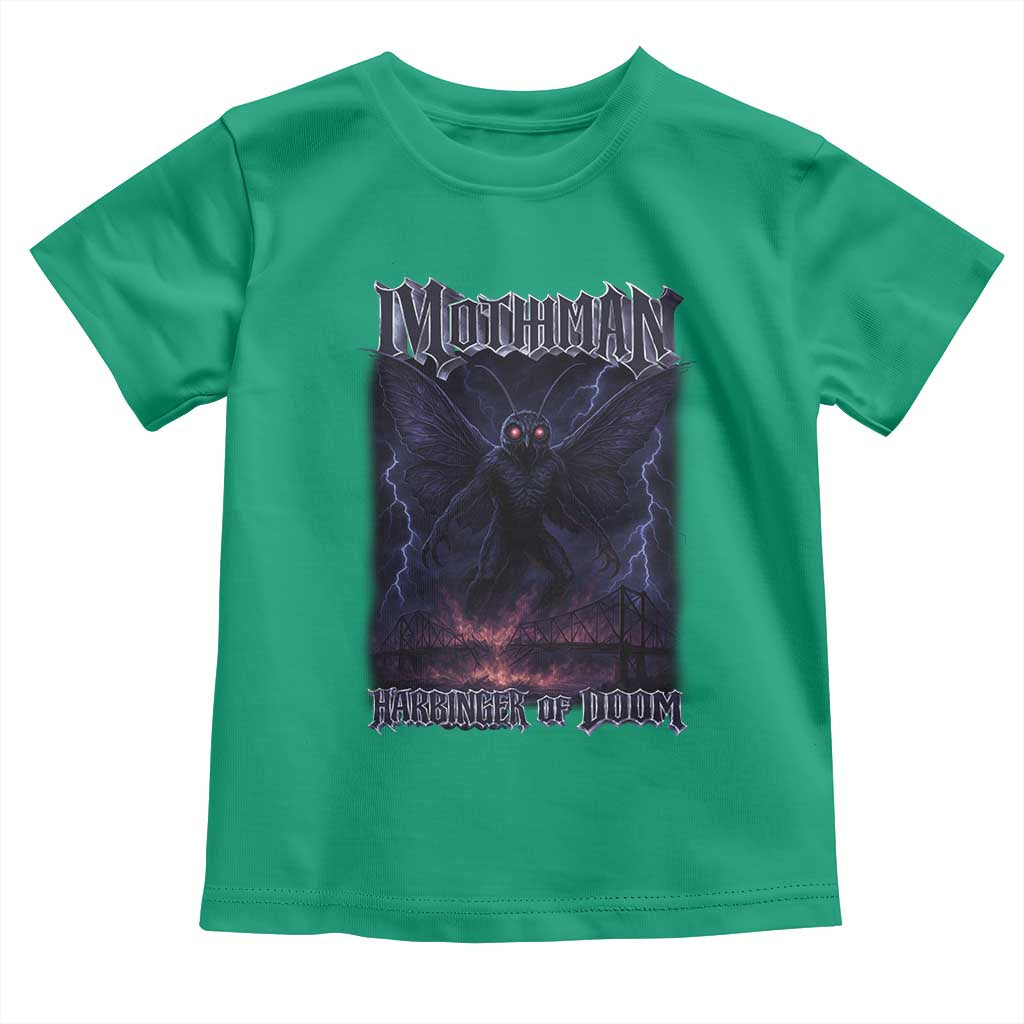 Mothman Toddler T Shirt Black Bridge Folk Horror Cryptid Fan