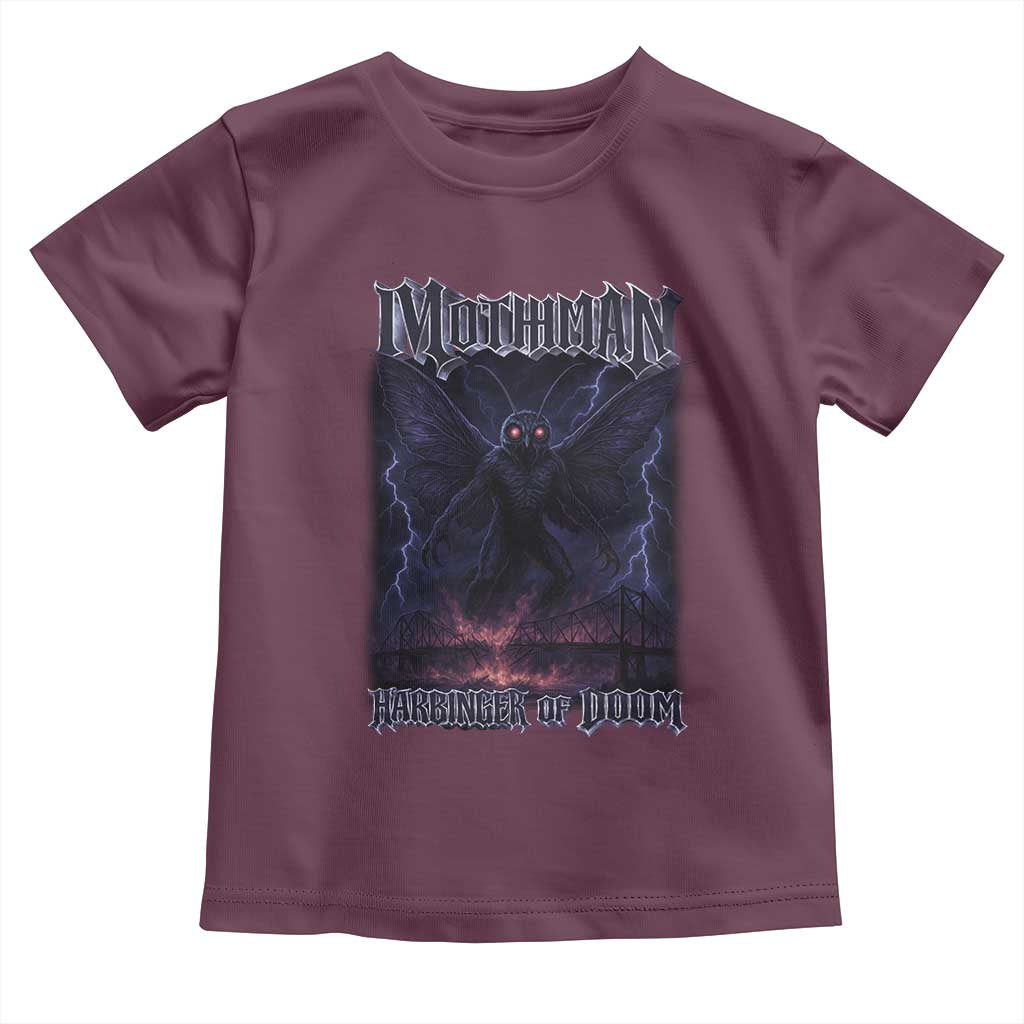 Mothman Toddler T Shirt Black Bridge Folk Horror Cryptid Fan