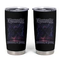 Mothman Tumbler Cup Black Bridge Folk Horror Cryptid Fan