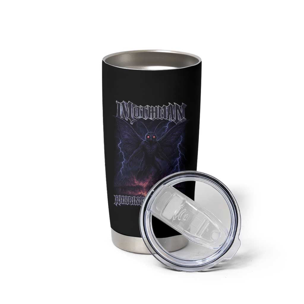 Mothman Tumbler Cup Black Bridge Folk Horror Cryptid Fan