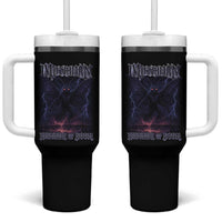 Mothman Tumbler With Handle Black Bridge Folk Horror Cryptid Fan