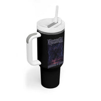 Mothman Tumbler With Handle Black Bridge Folk Horror Cryptid Fan