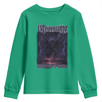 Mothman Youth Sweatshirt Black Bridge Folk Horror Cryptid Fan