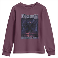 Mothman Youth Sweatshirt Black Bridge Folk Horror Cryptid Fan