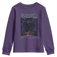 Mothman Youth Sweatshirt Black Bridge Folk Horror Cryptid Fan