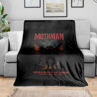 Mothman Throw Blanket Horror Harbinger of Doom Urban Myth Cryptid Creature - Wonder Print Shop