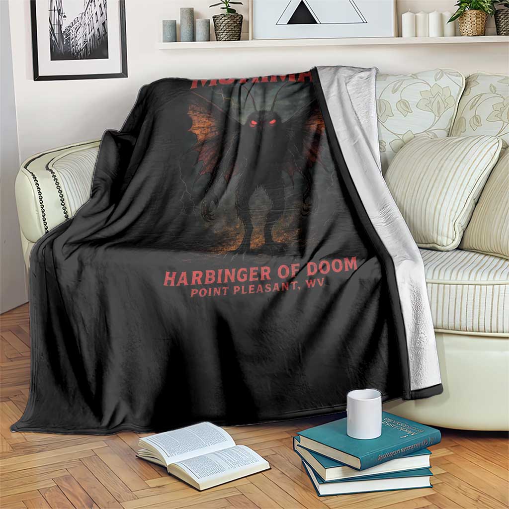 Mothman Throw Blanket Horror Harbinger of Doom Urban Myth Cryptid Creature - Wonder Print Shop