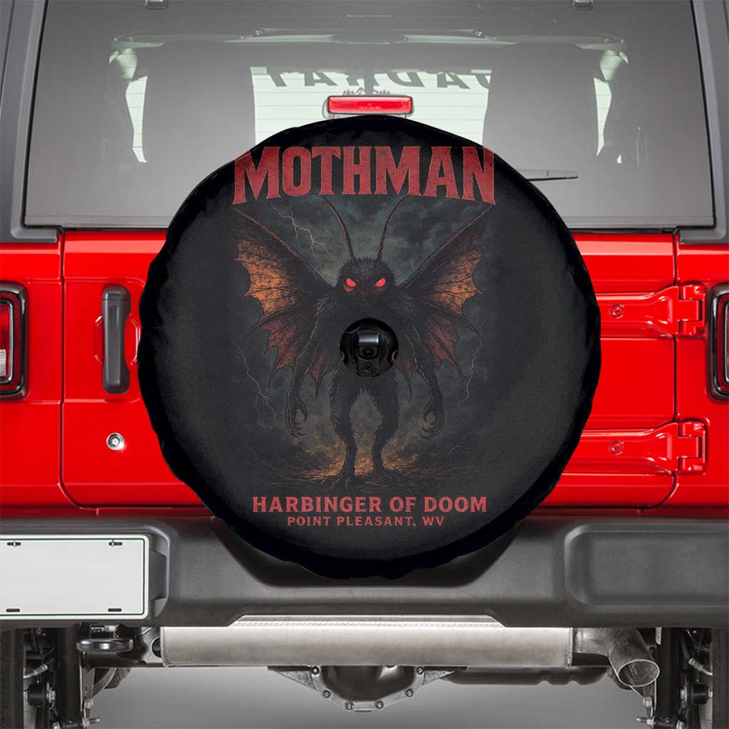 Mothman Spare Tire Cover Horror Harbinger of Doom Urban Myth Cryptid Creature - Wonder Print Shop