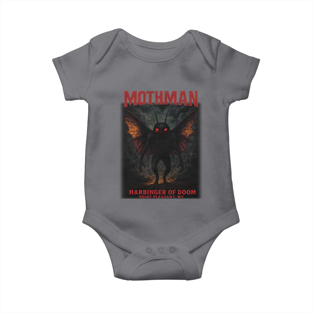 Mothman Baby Onesie Horror Harbinger of Doom Urban Myth Cryptid Creature - Wonder Print Shop