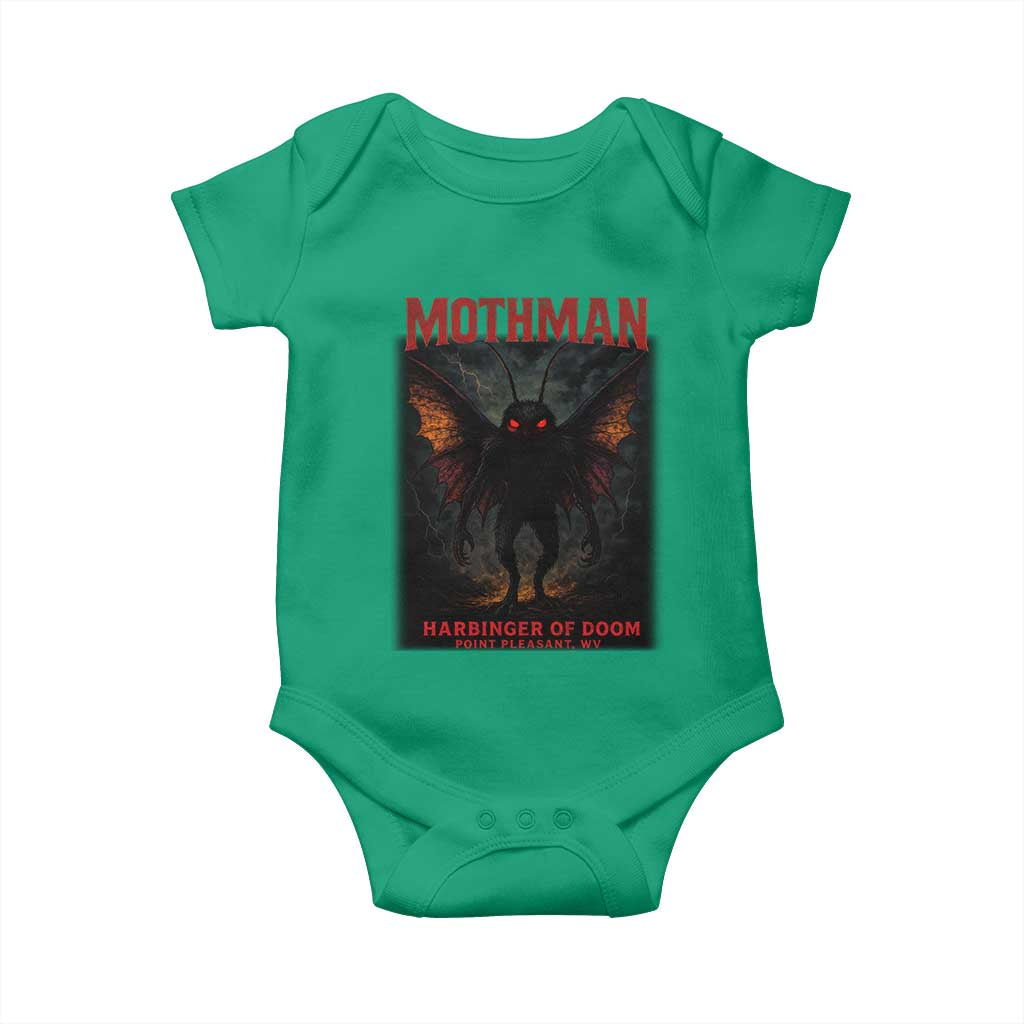 Mothman Baby Onesie Horror Harbinger of Doom Urban Myth Cryptid Creature - Wonder Print Shop