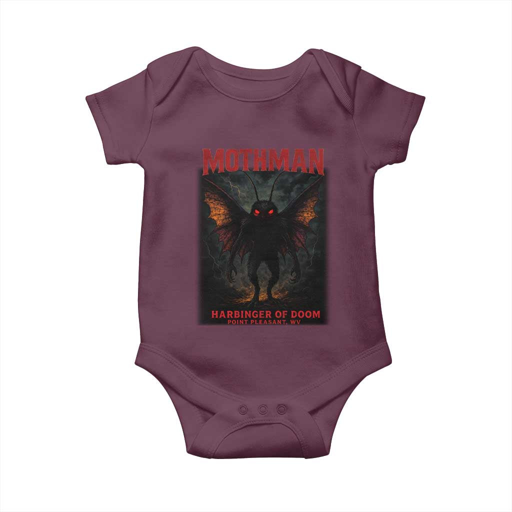 Mothman Baby Onesie Horror Harbinger of Doom Urban Myth Cryptid Creature - Wonder Print Shop