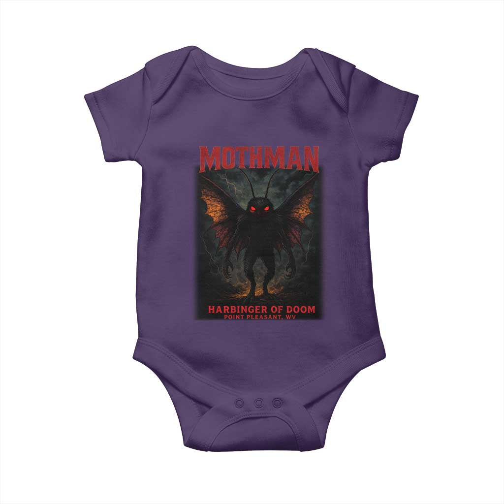 Mothman Baby Onesie Horror Harbinger of Doom Urban Myth Cryptid Creature - Wonder Print Shop